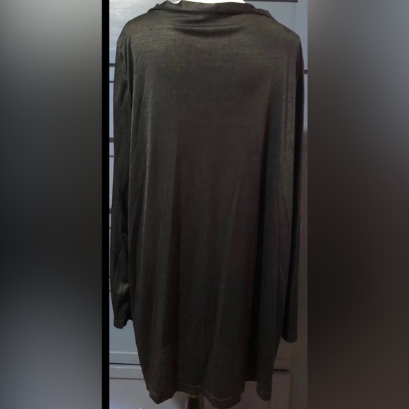 Women’s Long Black Front Buttoning Duster Cardigan Sweater Size 3XL NWOT - Picture 3 of 6